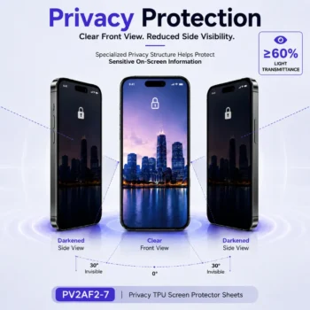 PV2AF2-7 Privacy TPU Hydrogel Film Sheets-Privacy Protection 30°