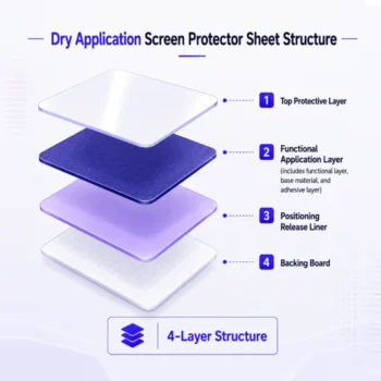 PV2AF2-9 Privacy TPU Screen Protector Sheets-dry application
