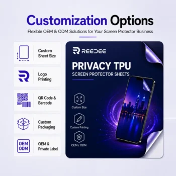 Privacy TPU Screen Protector Sheets Flexible OEM & ODM Solutions
