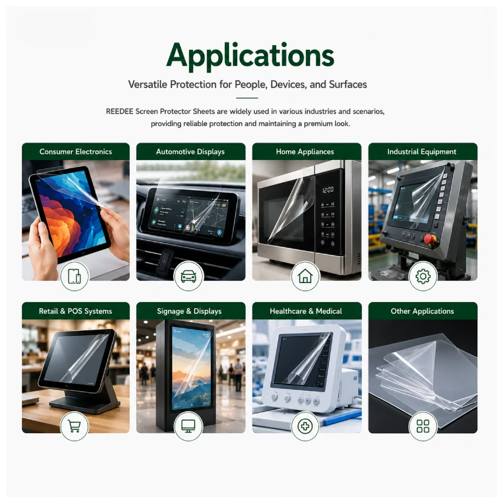 Screen Protector Sheet Applications