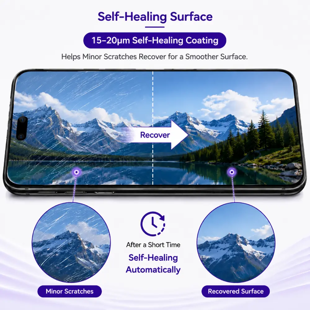 Surface auto-cicatrisante