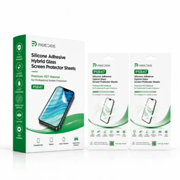 Silicone Adhesive Hybrid Glass Screen Protector Sheets PSB47-main image